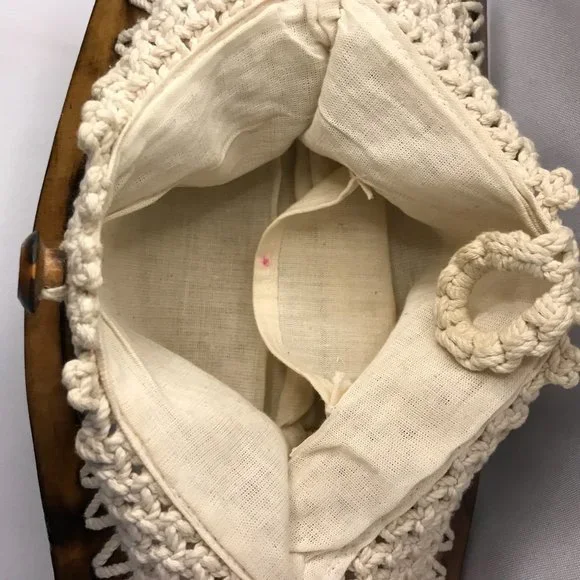 Vintage Macrame Handbag - Picture 2 of 5